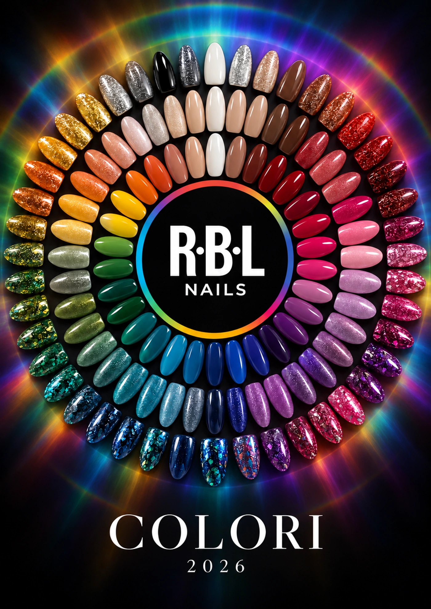 Copertina Colori RBL 2026: tre anelli concentrici di TIP intorno al logo RBL