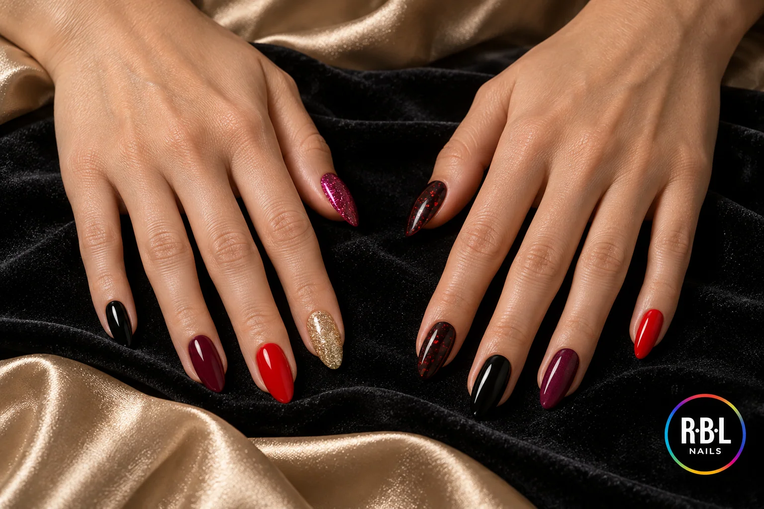 Manicure ispirata alla palette Holiday Edit