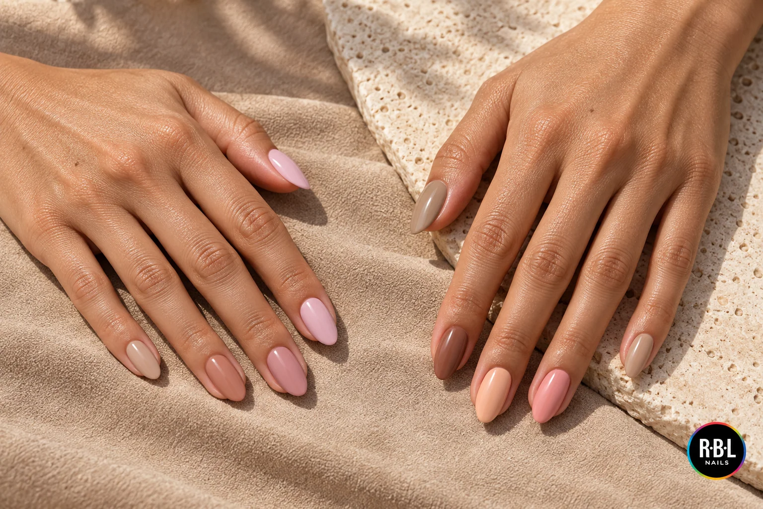 Manicure ispirata alla palette Nudi d’Atelier